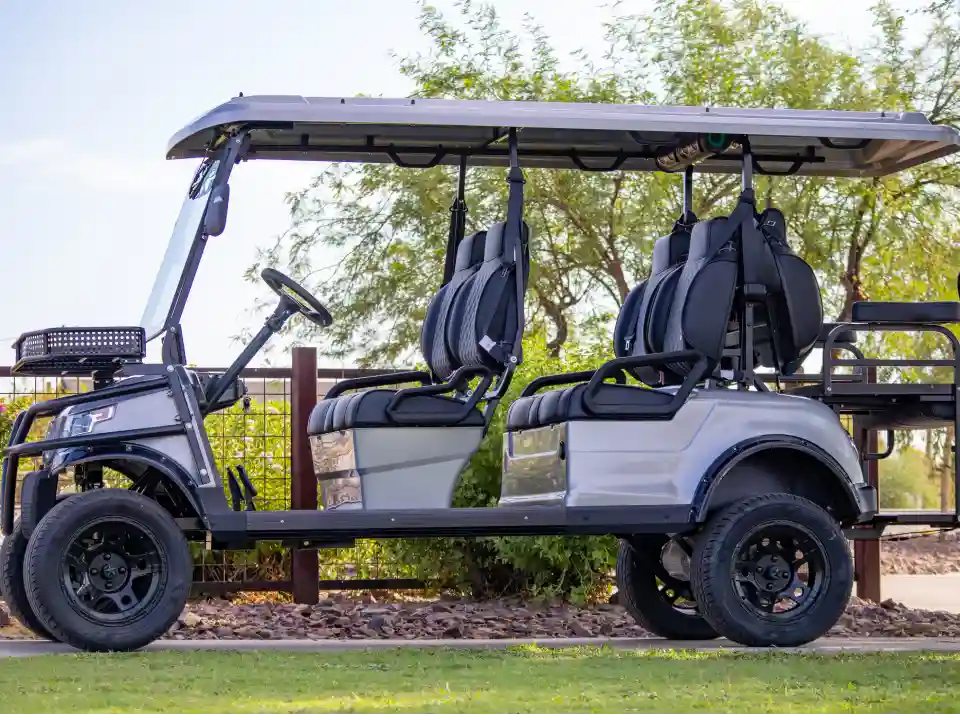 epic golf cart e60l silver 35