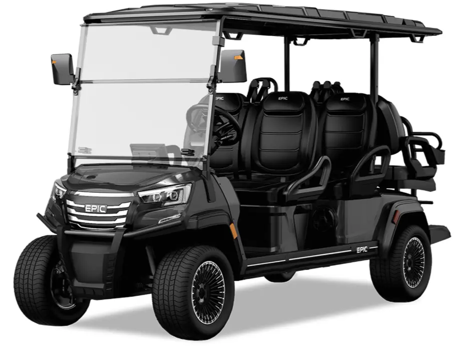 epic carts golf cart fx60 black