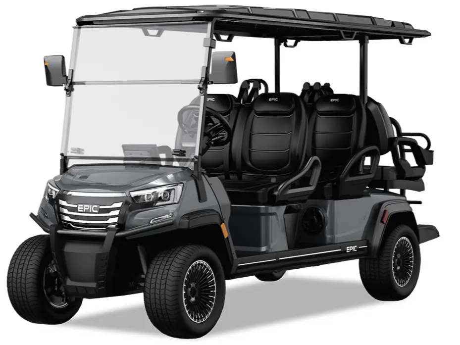 epic carts golf cart fx60 charcoal