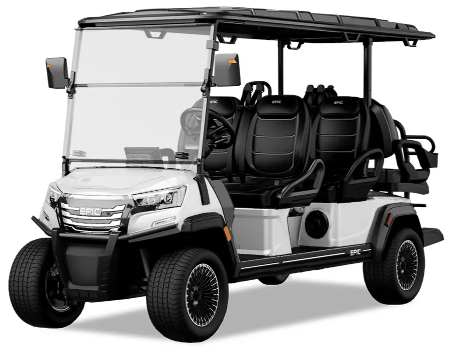 epic carts golf cart fx60 white