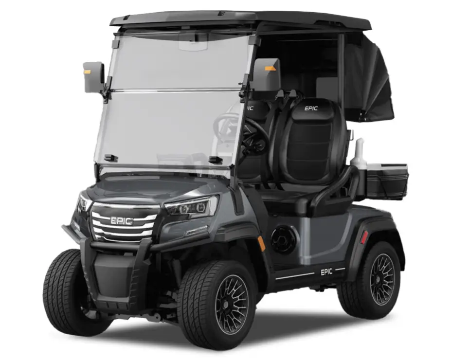 epic carts golf carts fx20 charcoal