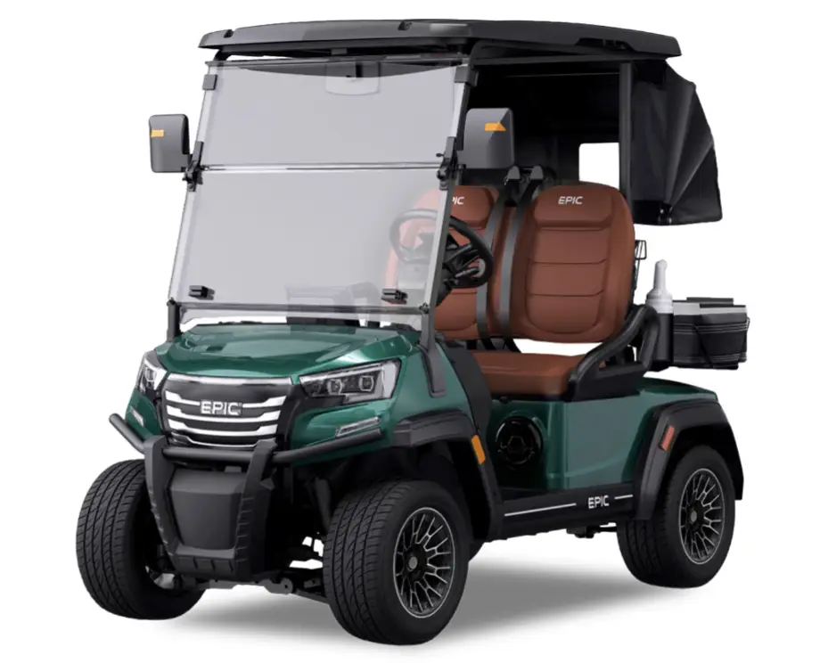 epic carts golf carts fx20 forest green