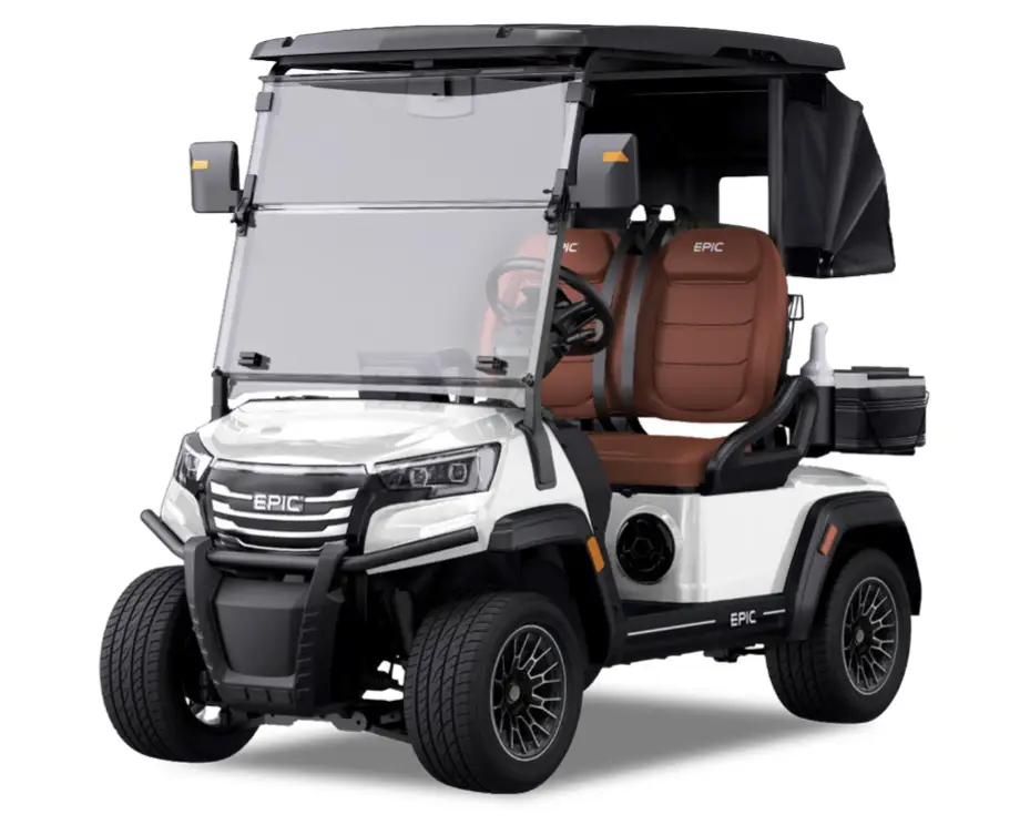 epic carts golf carts fx20 white