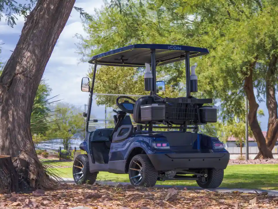 icon golf cart i20 indigo blue 17