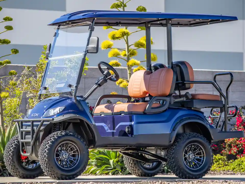 icon golf cart i40l indigo blue 032