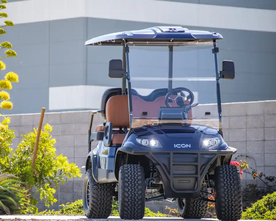 icon golf cart i40l indigo blue 073
