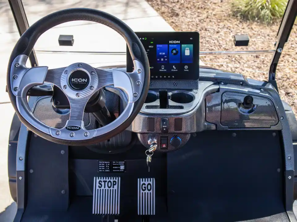 icon golf cart i40l indigo blue 108