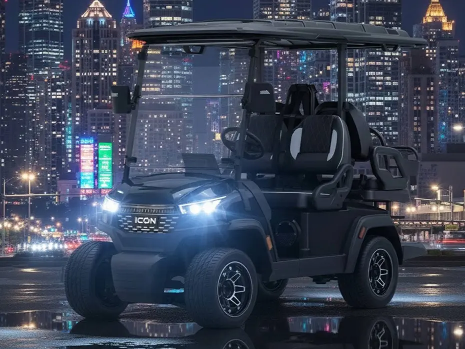 icon i40x golf cart black