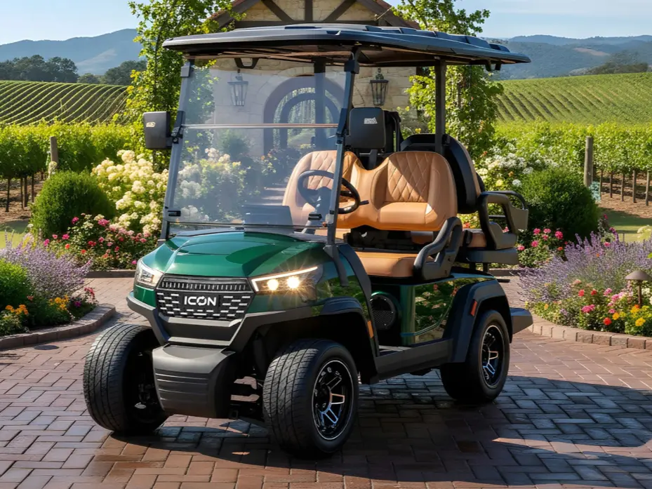 icon i40x golf cart forest green