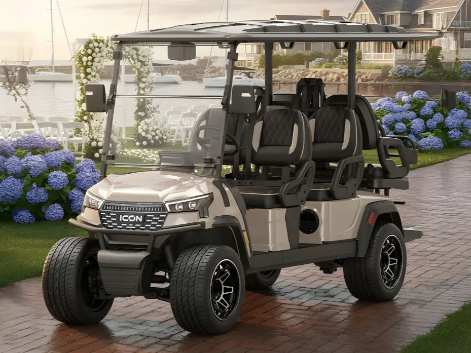 icon i60x golf cart champagne 12
