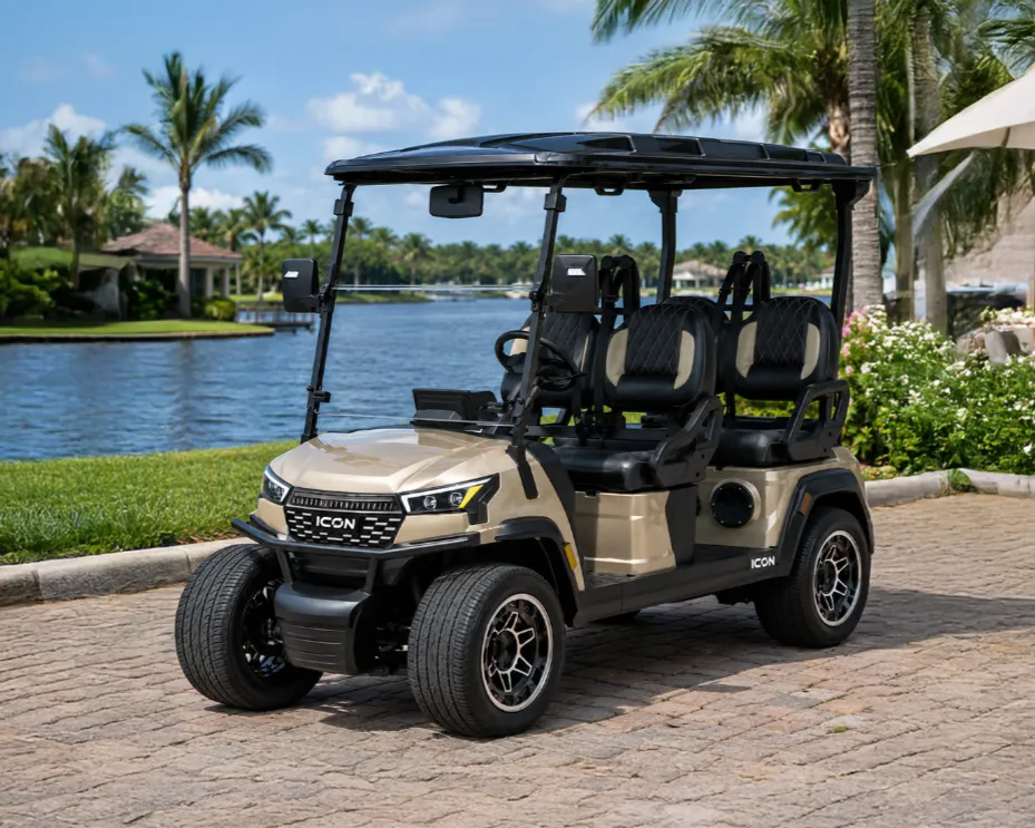 icon i40fx golf cart champagne 7