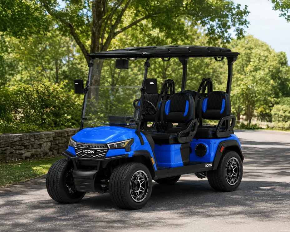 icon i40fx golf cart electric blue 8
