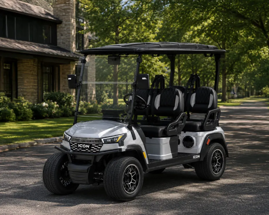icon i40fx golf cart silver 4